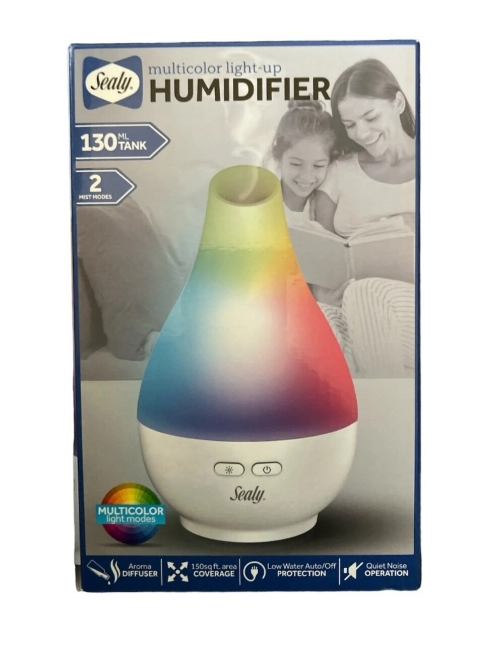 Sealy Multicolor Light-Up Humidifier in Rainbow
